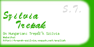 szilvia trepak business card